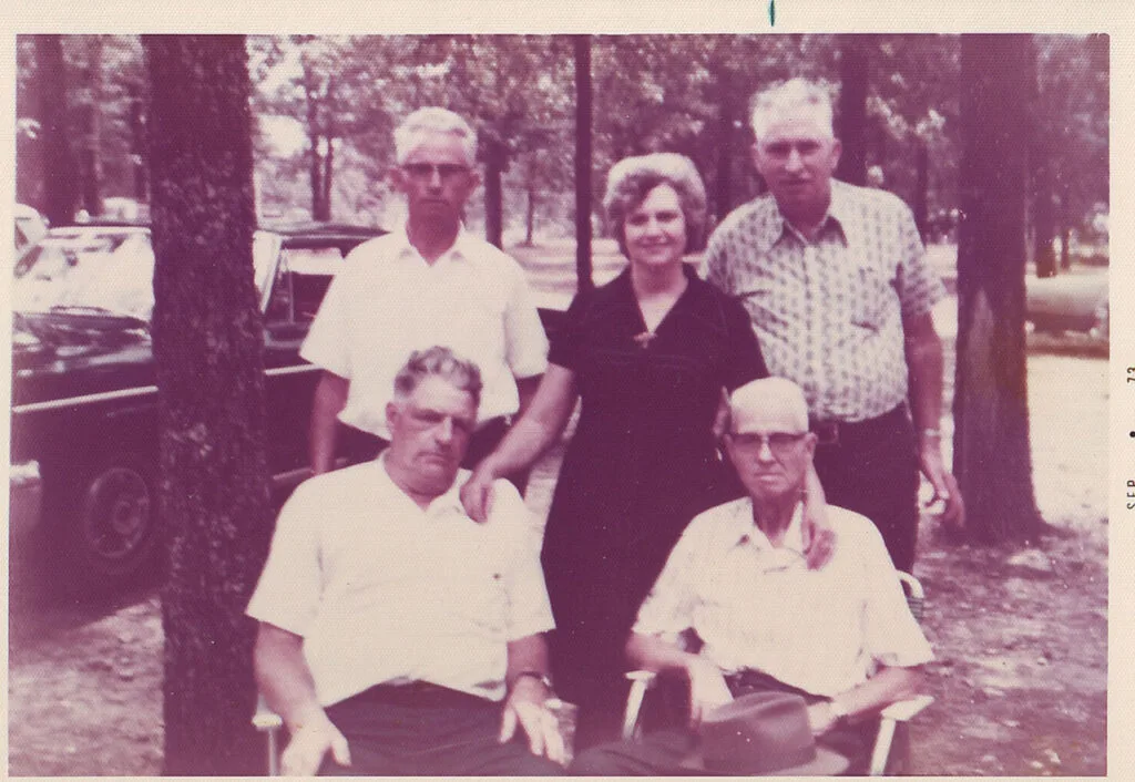 Top Left to Right Garland, Alma, Carlos (Bookmiller), Esper and Hulen S.hannon